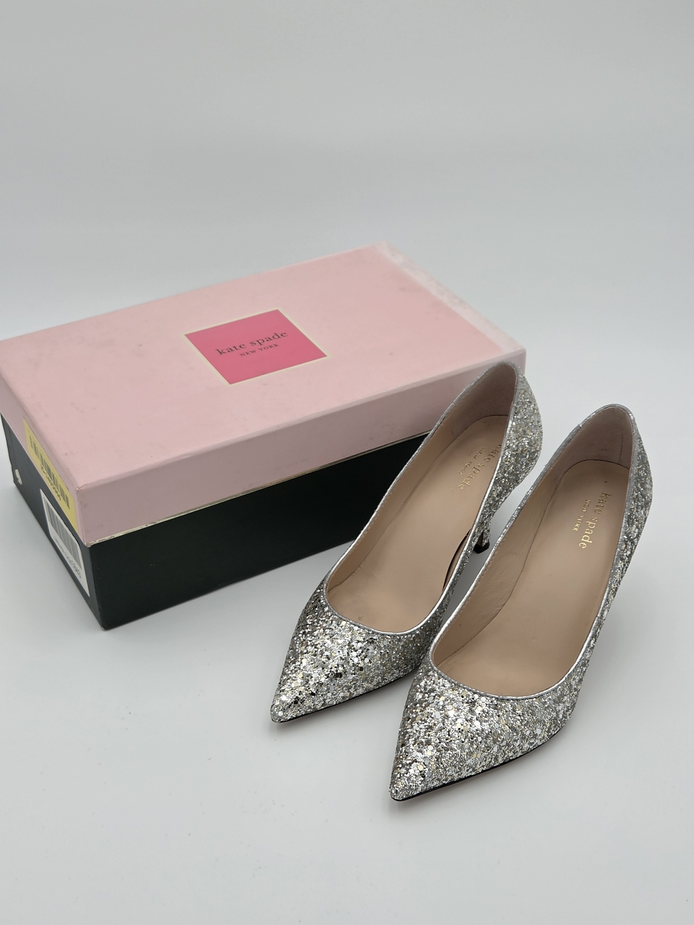 Kate Spade Sonia Pump Size 7 Silver Glitter